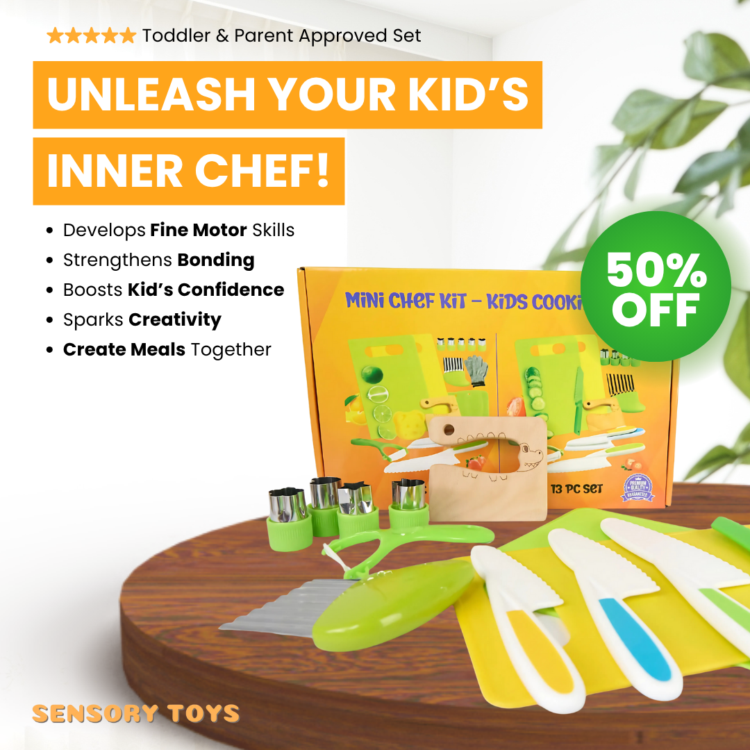 Mini Chef Set - Kids 13 Pc Cooking Set